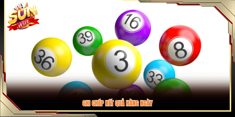 Theo dõi và ghi lại bảng kết quả mỗi ngày