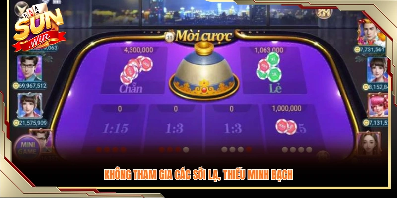 Không tham gia các địa điểm chơi lạ, không đảm bảo uy tín